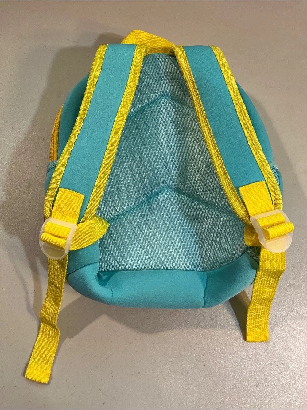 Kids Cute Monkey Backpack in Turquoise and Yellow